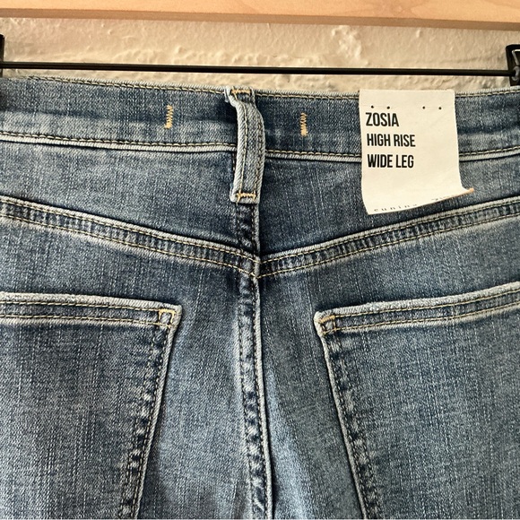 Eunina Zosia Wide Leg High Rise Two-Tone Jeans Size 28 NWT 90s Cowgirl Boho - Picture 9 of 13